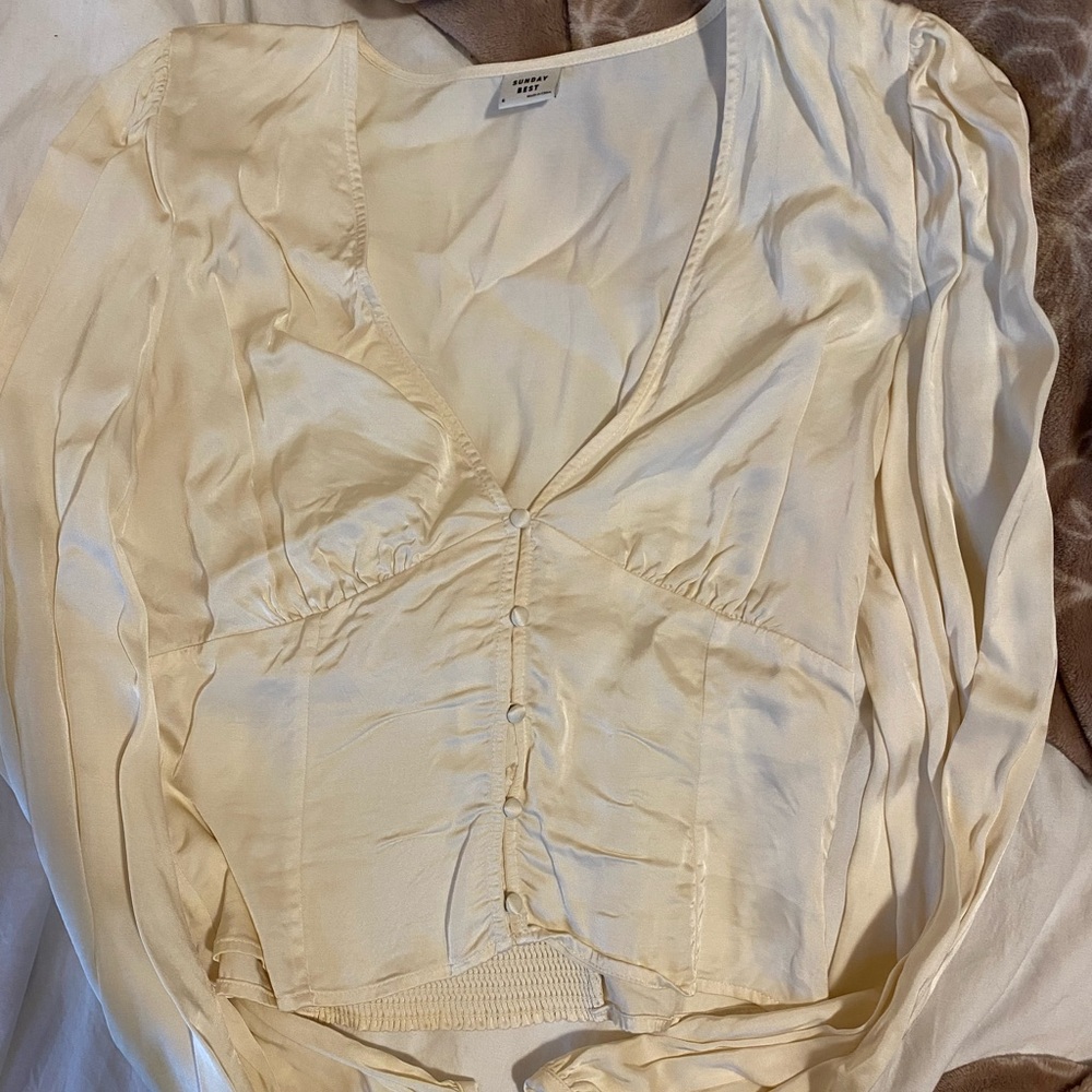 Sunday Best Ivory Blouse